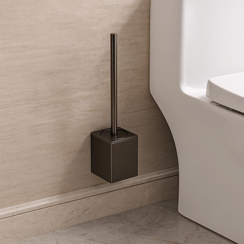 Metal Shell Toilet Brush Set No Dead Angle Bathroom Cleaning Brush  WC Maintenance