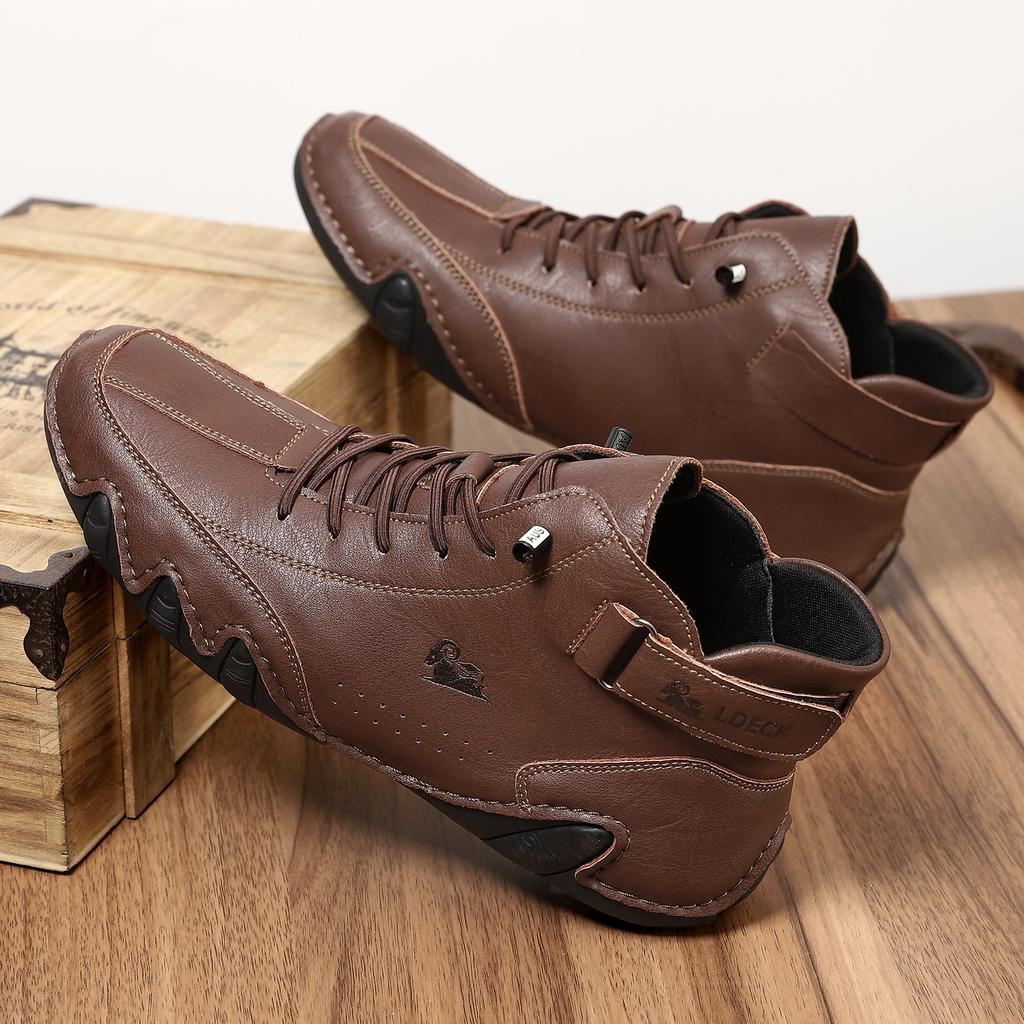 Popular Large Size Octopus Men's Shoes High Top Martin Boots Spring and Summer Men's Casual Short Boots Xiyin