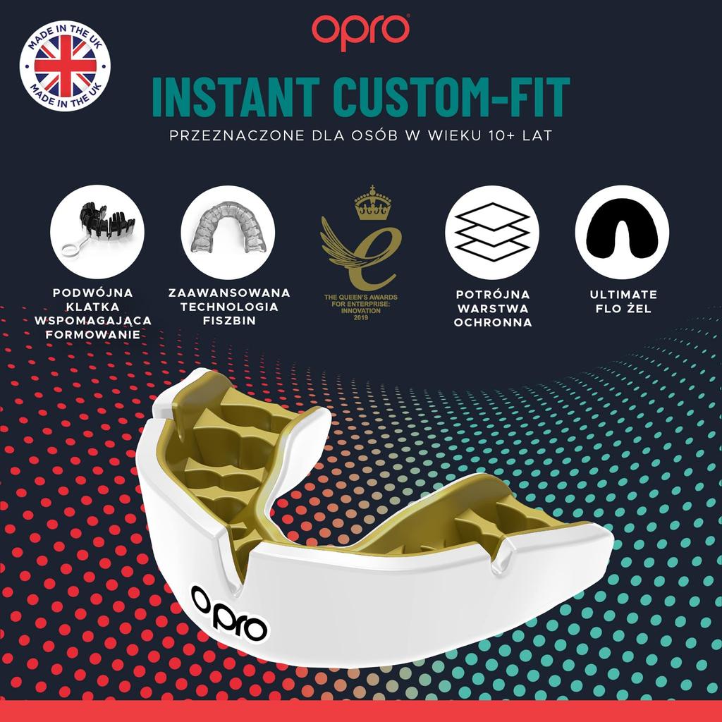 Opro Instant Custom Fit Clear Mouthguard