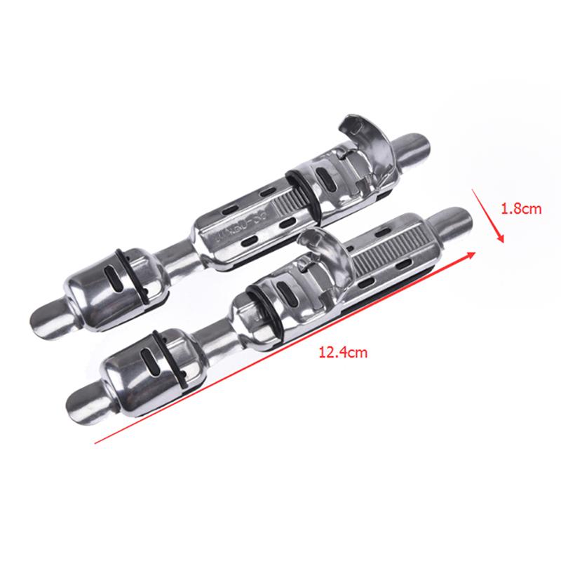 2Pcs Stainless Steel Fishing Rods Wheel Seat Pole Deck Rods Clip Reel Fitted