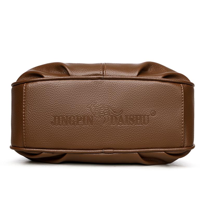 Women's Solid Color Shoulder Bag Middle-Aged and Elderly Mother Crossbody Bag