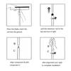 Two Sided Window Scraper With Flexible Blade And Long Telescoping Handle Up To 38 Inches