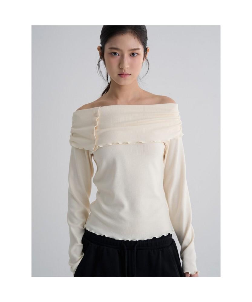 8seconds Solid Long Sleeve Jersey Top Ivory