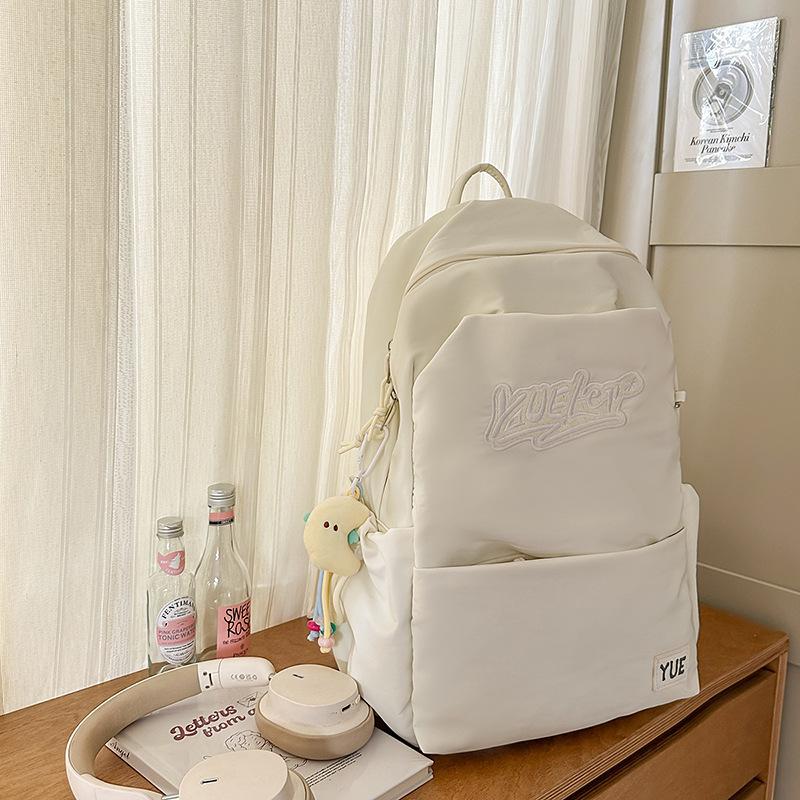 Junior High School Students' Schoolbags Female New High School Students' Large Capacity Backpacks Male Campus American Trend Backpacks.