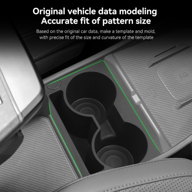 Central Control Beverage Holder Water Cup Holder for EV3 2024-2025 Cup Holders Auto Accessories Quick Installation