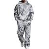 Men's Hoodie and Sweatpants Set with Elastic Waist, Casual Two Piece Outfit
