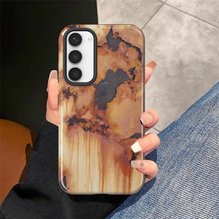 Retro Rust Phone Case for Samsung Galaxy S25 S20 FE S25Ultra A16 A56 S23 S24 Ultra S23Ultra A26 A36 Soft Cover Capa