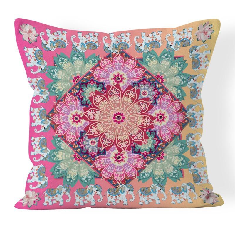 Bohemian Retro Style Decorative Car Cushion Office Bedroom Living Room Sofa Cushion Pillow Cover