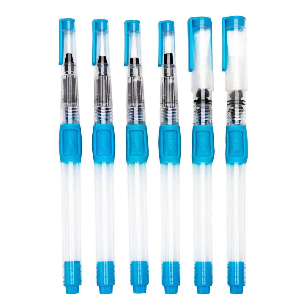 Fountain Pen Watercolor Paint Set with Large Capacity Nib & Refillable Brush