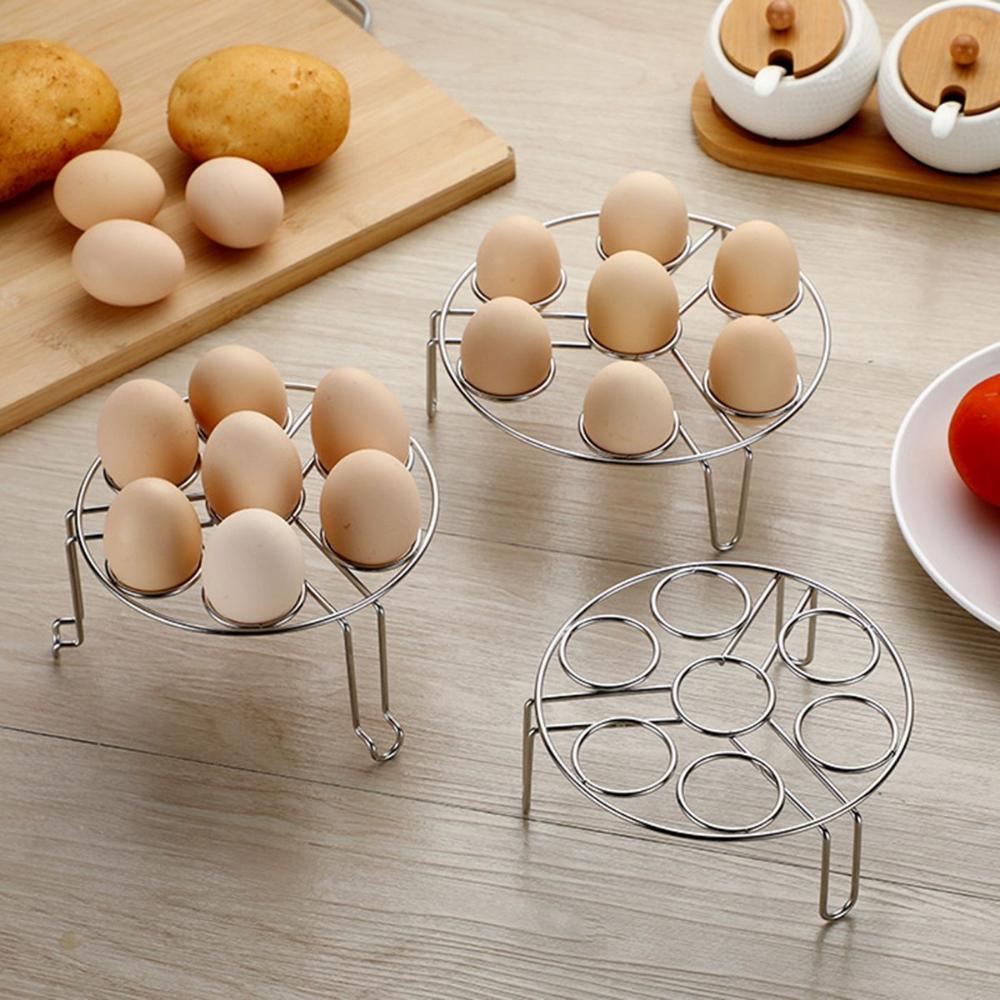 Multifunction Stackable Kitchen Heat Resistant Egg Steamer Rack Trivet Stand Holder Steaming Tray
