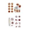 Selfs Stick Christmas Sticker Assorted Holiday Designs Easy Peels Wall Glass Surfaces Decorating