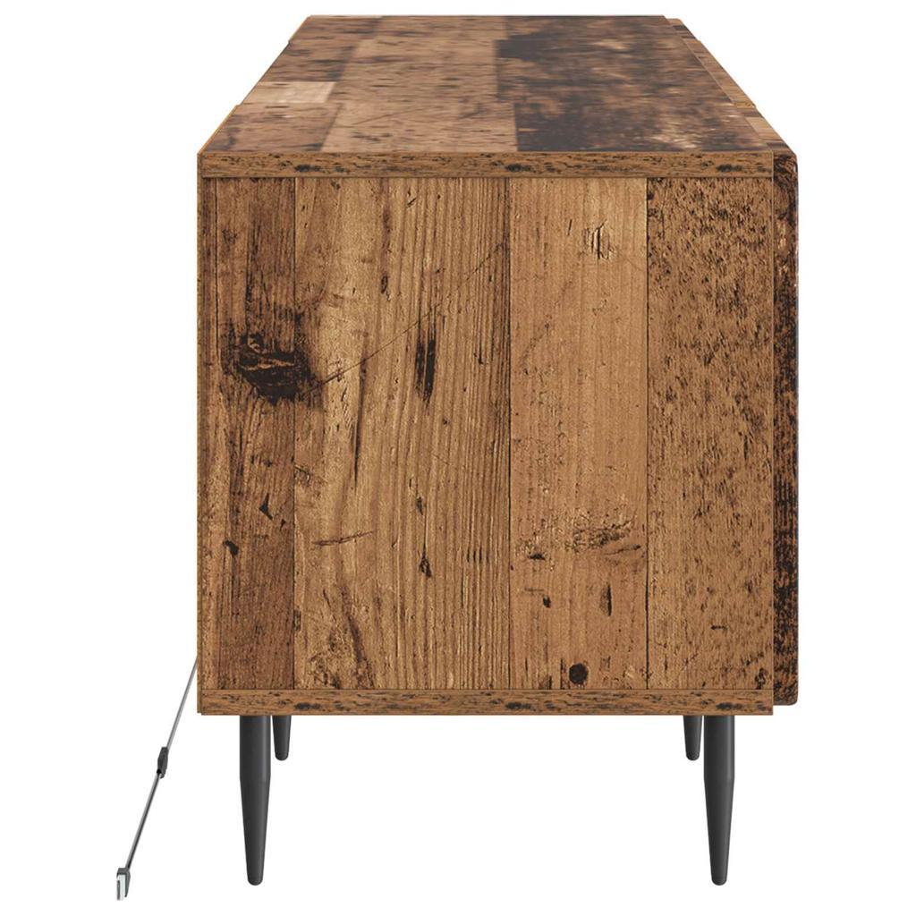 LED TV Stand ZWOLLE 153 x 35 x 43 cm Reclaimed Wood Engineered Wood