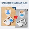Başlık Klipsleri, AirFit/AirTouch F20 F30 N20 F30i F40 N10 Maskeleri ile Uyumlu Pozitif Basınçlı Manyetik Başlık Klipsleri, 4 Çift