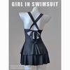 New Swimsuit Female Conservative Belly Cover Thin Super Elastic Quick Drying Senior Sense Student Girl Holiday Hot Spring