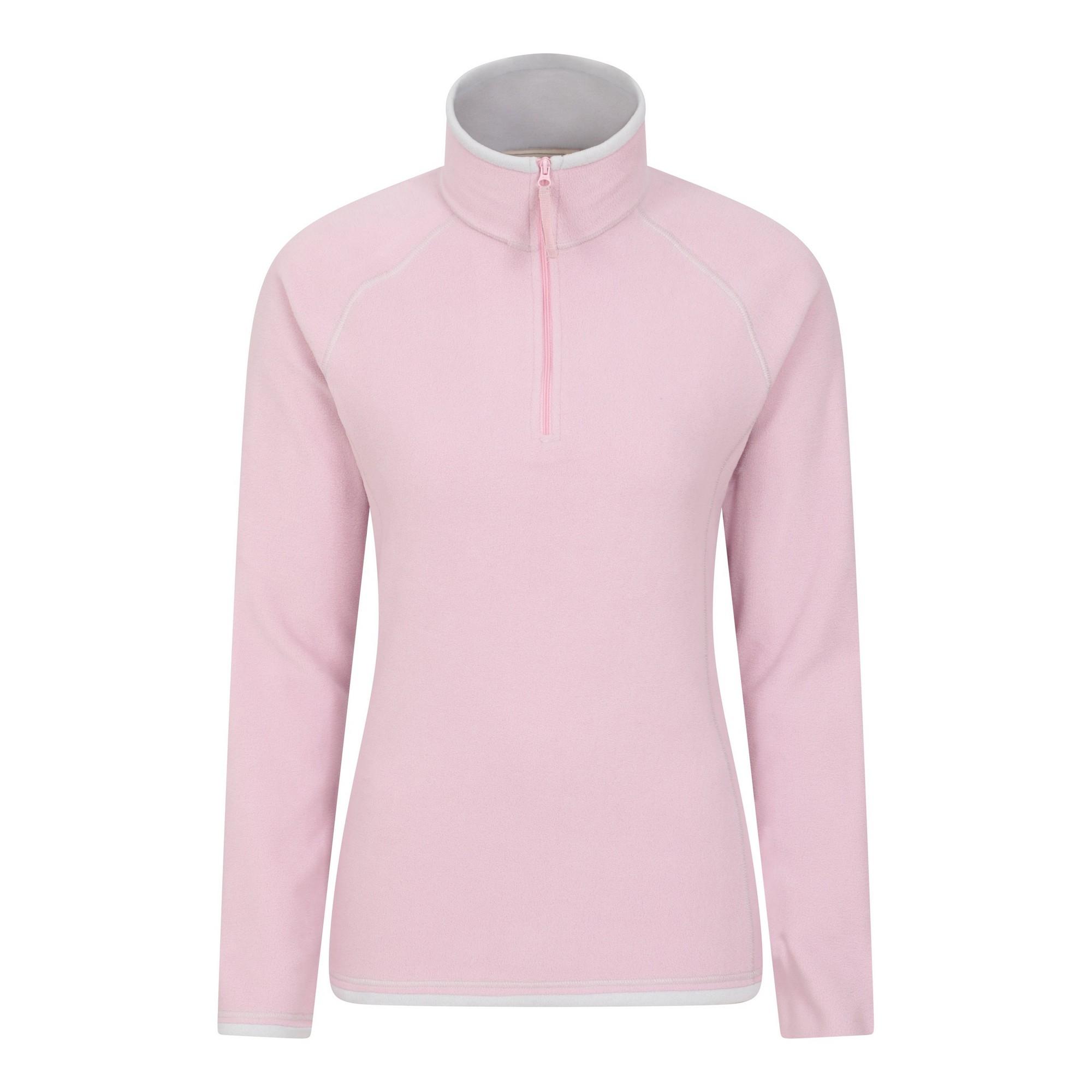 Mountain Warehouse Womens/Ladies Montana Half Zip Fleece Top 28 UK rose
