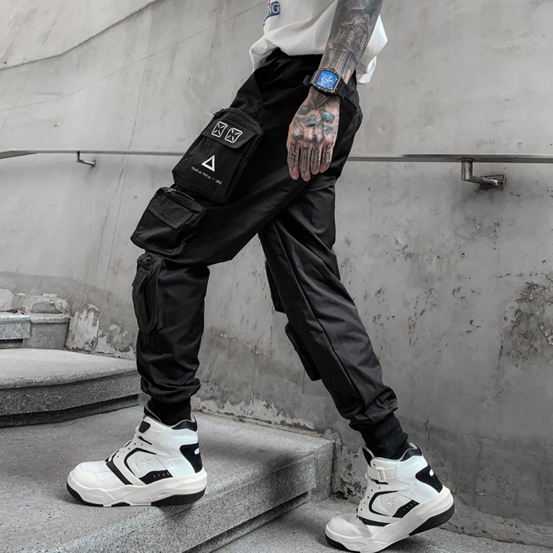 2022 Spring/Summer Men's National Tide Loose Fit Cargo Joggers: Trendy, Functional, and Versatile Casual Pants
