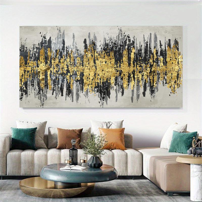 Wall Painting Abstract Golden Art Wall Pictures For Living Room Canvas Painting Home Decor Posters And Prints Vintage Cuadros