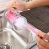 Xiaomi Multifunctional Baby Bottle Brush with Long Handle, Fine Hair Sponge Cleaning Brush, Household Dishwashing Cup Cleaning Tool Bab