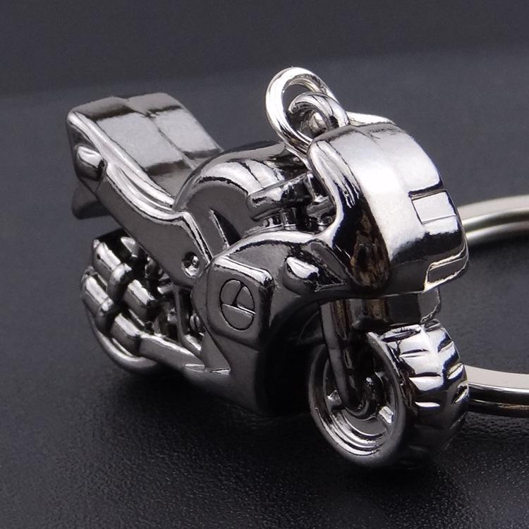 New Motorcycle Key Chain Charm Metal Keychain Men Women Car Key Ring 4 Color Key Holder Best Gift Jewelry