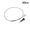 30/60Cm Protable Safety Strap Stainless Steel Lanyard Cord Wrist String Hand With Long Curved Screw For Sport Camera Accessories