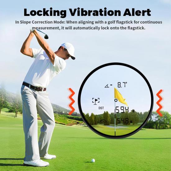 INORM Golf Laser Rangefinder 1200 Yards 6X Lens Golf Compensating Hunting Range Finder Built-in Battery Measuring Tool