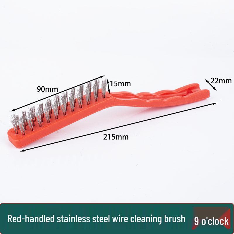 9-Inch Industrial Steel Wire Brush with Plastic Handle for Rust and Stain Removal