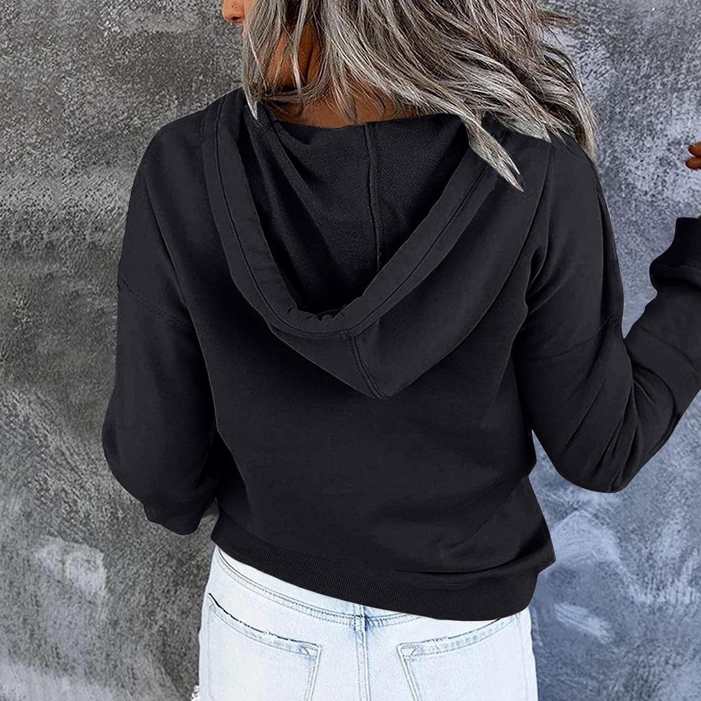 Damen Bedruckter Rundhals Langarm Pullover Lässiges Sweatshirt