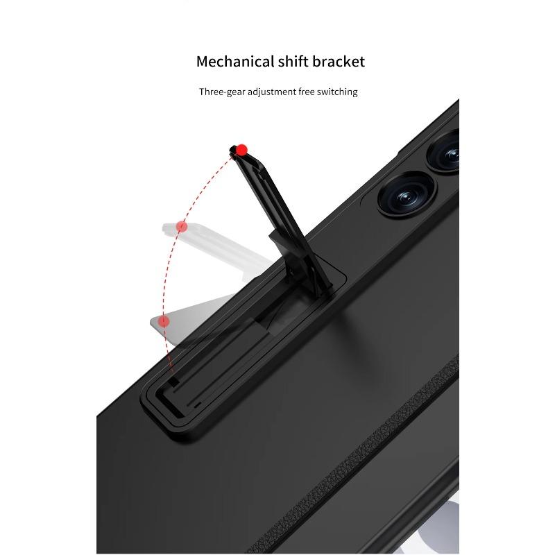Magnetic Hinge for Samsung Galaxy Z Fold 6 5 4 Case Plastic Anti Spy Full Coverage Privacy Protective Cover Holder Stand Luxury