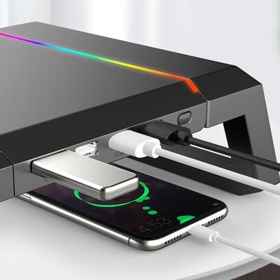 Computer Monitor Riser Multi-Functional Bracket Desktop Riser Folding Storage Base