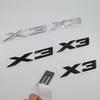 New 3D ABS Chrome Black Matte X3 Logo Nameplate Sticker Rear Trunk Emblem Badge Decals For BMW F25 E83 G01 M40i Car Accessories uo2