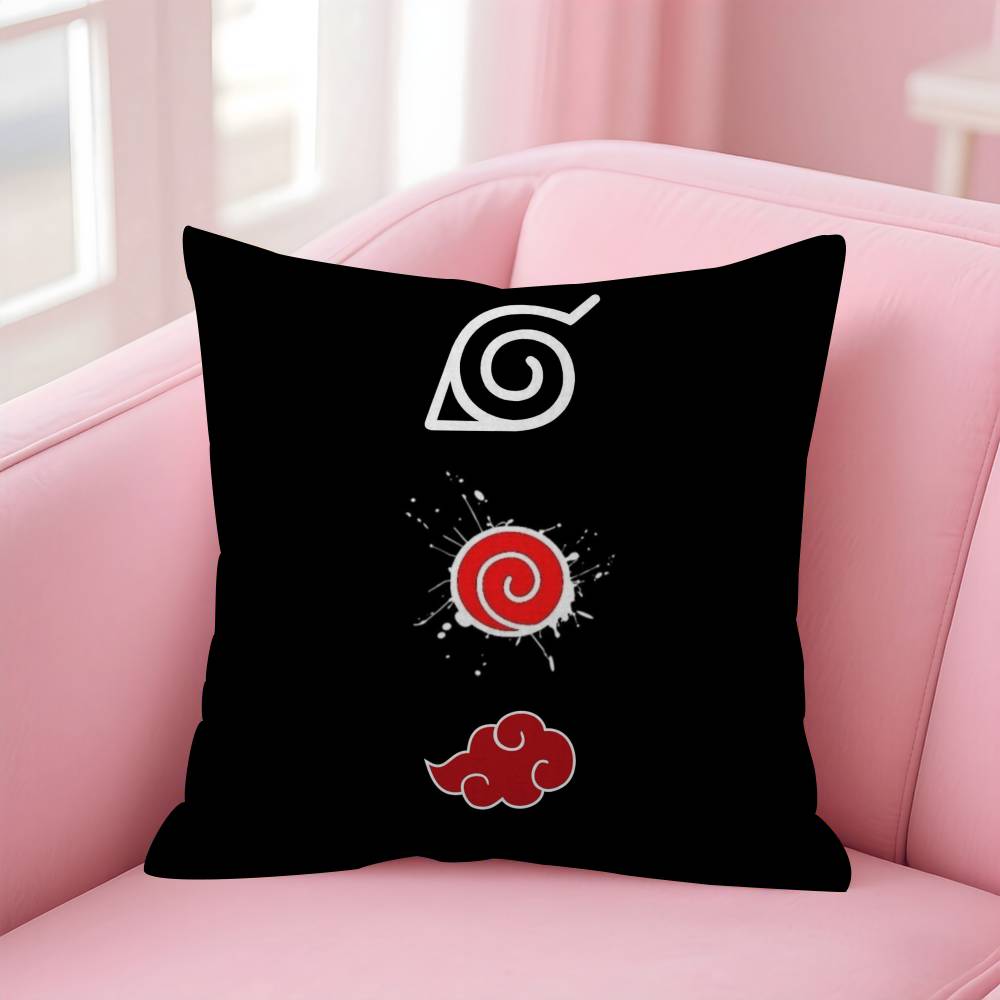 Anime Narutoes Logo Maple Design Cushion Cover Happy Autumn Harvest Decor Holiday Decorati Pillow Cover