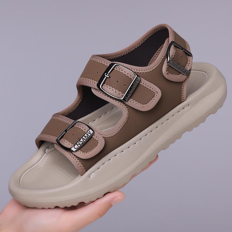 Fashion Summer Open Toe Sandals Beach Shoes for Men Lightweight New Designer Fashion Casual Non-slip Hand Large Size Sandals Male