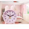Cute cartoon rabbit piglet alarm clock living room study pendulum clock home children student scan mute alarm clock