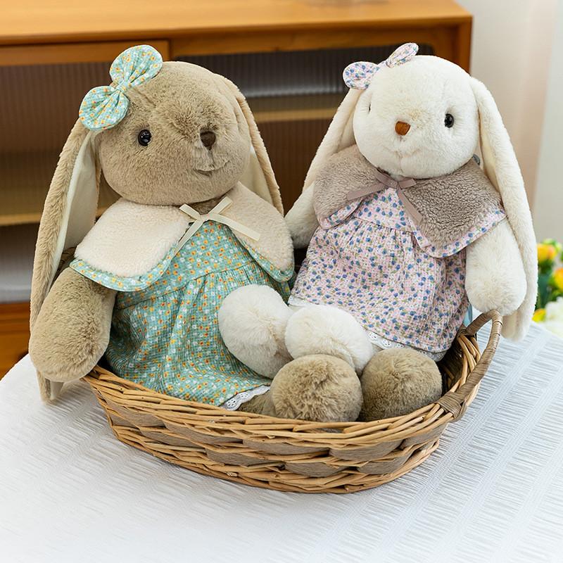 Banni Bunny Plush Toy With Flower Dress For Kids Bedroom Decor Gift For Girls And Boys