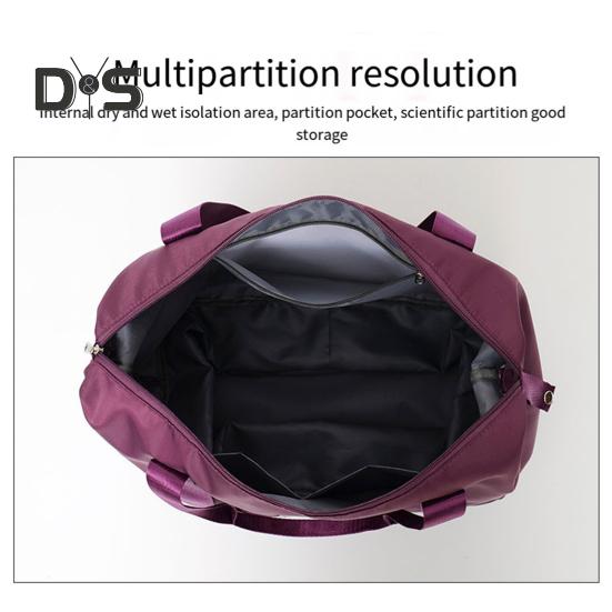 Reisegepäcktasche, Trolley-Tasche mit Rädern, wasserdicht, erweiterbar, für die Übernachtung, tragbar, zusammenklappbar, für Reisen, Einkaufen, Fitnessstudio