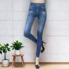 Women Yoga Pants High Waist Slim Fit Butt Lifting Leggings Imitation Jeans Seamless Trousers Skinny