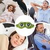Frog Sleeping Mask, Cute Eyeshades for Sleeping, Soft Eye Patch for Adults, Kids Sleep Eye Cover, Frog Design Sleep Mask, Contoured Sleep Mask 8.66x3.