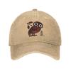 Vintage Niedliche Athenische Eule Altgriechische Baseballkappe Herren Damen Used Denim Gewaschene Sonnenkappe Tetradrachmen Münze Outdoor Geschenk Mütze