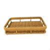 Handwoven Serving Tray, Storage Basket, Rectangular Bread Faux Rattan Decorative