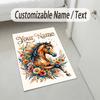 Honey Bee Honeycomb Theme Soft Crystal Velvet Rug Custom Name & Text Print Non Slip Floor Rug for Bedroom Living Room