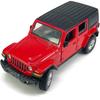 4 Door Wrangler Sahara Hard Top SUV Model Car Diecast Toy Cars 1/32 Scale Metal Vehicle Children's Die-cast Vehicles, Doors Open, Light Sound, Toys