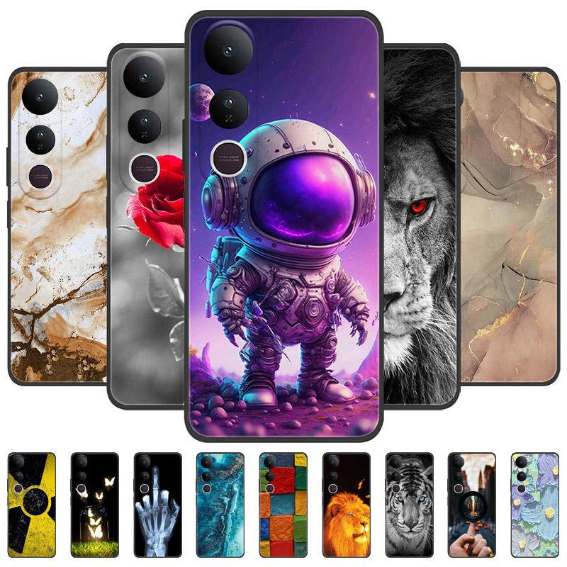 For Vivo V50 Lite 4G Case V2441 Cover Fashion Lion Painted Soft TPU Silicone Phone Case For Vivo V 50 V50Lite 5G V2440 Fundas