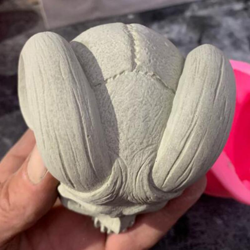 Devil Horns Skull Silicone Mold Keychain Resin Epoxy Craft Polymer Clay Craft DIY Ornament Jewelry Candles Making Tool