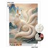 DIY Pearl Diamond Art Painting kits for Adult and Beginners, Majestic Fox Sparkling Painting Craft Home Wall Decor handmade Gift