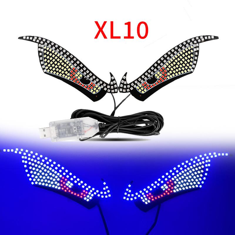 

Светодиодная подсветка Devil Eye для автомобиля для доски, лобового стекла, USB, 11 режимов, крутая задняя фара, автомобильные декоративные огни, автомобильная подсветка Devil Eye