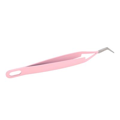 Eyelash Tweezers Stainless Steel Flexible Comfortable Grip Easy Operation Eyelash Extension Tweezers for Makeup Home