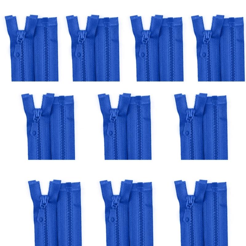 10Pcs Nylon Zippers for Sewing Craft 27.5Inch/70cm Sewing Zippers Open-end Zips Fasteners for Bag Wallet Pouches Clothes