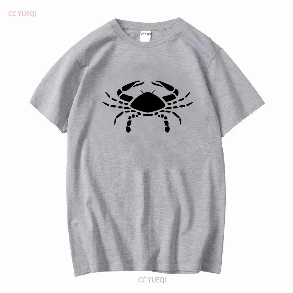 Mens Cancer Crab Star Sign Zodiac Symbol T Shirt Astrology long or short sleeves vintage Washed Slightly designer clothes Soft