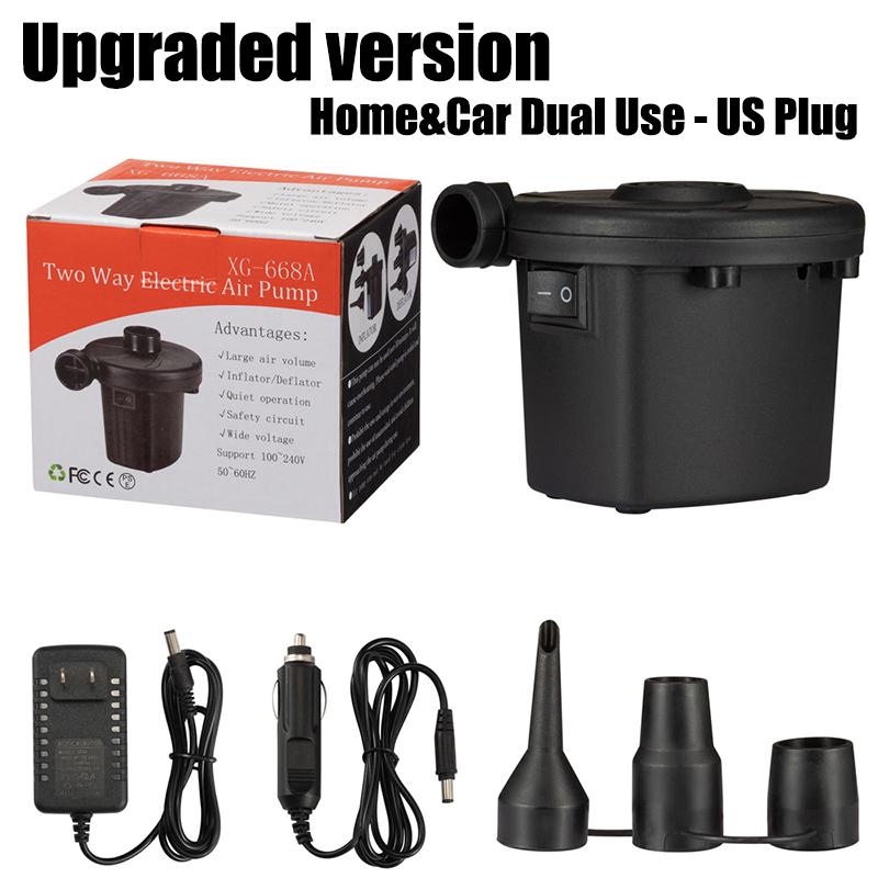 High Pressure Electric Air Pump Fast Inflation Deflation for Inflatable Boat Camping Blower Outdoor Portable Quick Inflator Pump