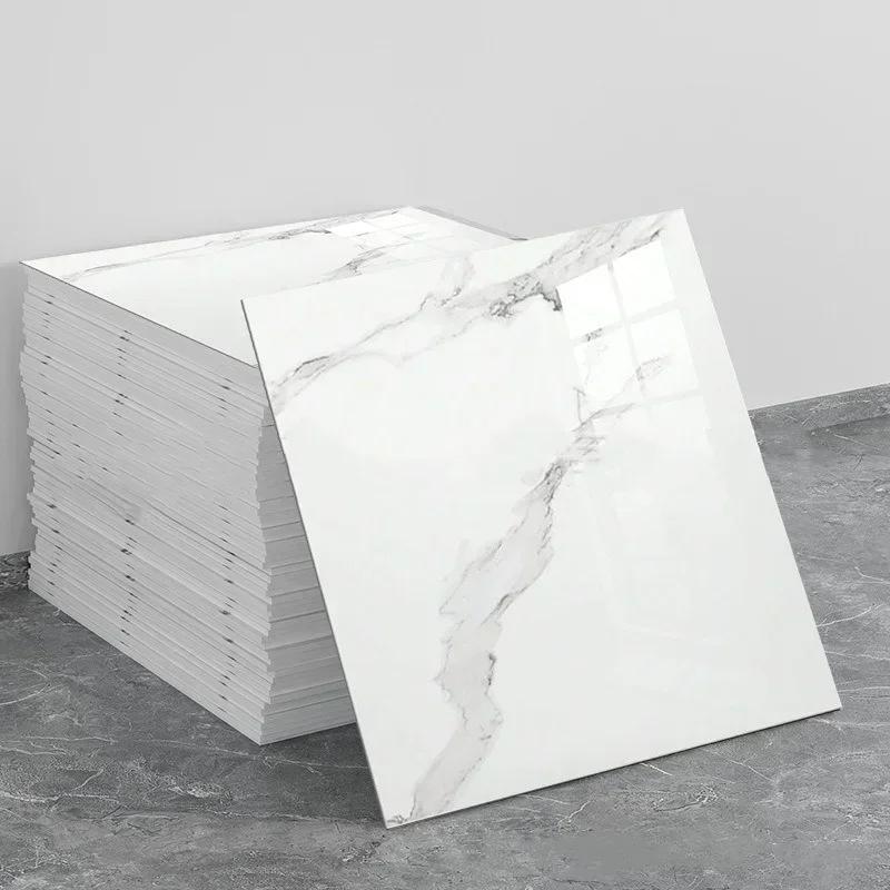 Foam Imitation Tile 3D Wall Stickers Waterproof Bathroom Living Room Kitchen Decoration 11.8x11.8in PVC Self-adhesive Wallpaper